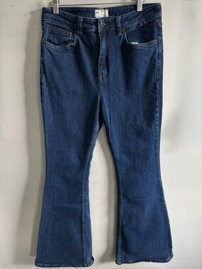 Free People wide leg flare jeans size 30